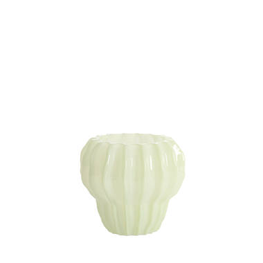 Vase Ø17,5x16 cm RODENGO glass mint green