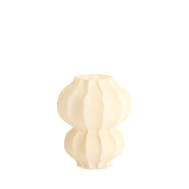 Vase Ø16x18,5 cm MARANZA glass matt beige