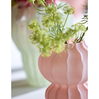Vase Ø16x18,5 cm MARANZA glass matt pink