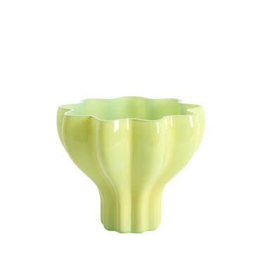 Vase Ø20x15,5 cm LUSON glass light green+mint