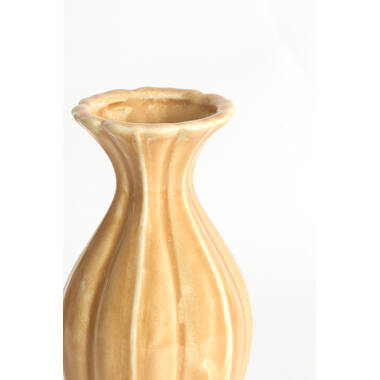 Vase deco Ø8,5x15,5 cm SHIREL ceramics orange