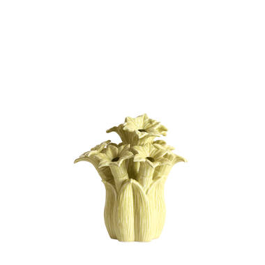 Vase deco Ø21,5x23,5 cm SAMPAGA ceramics yellow-green