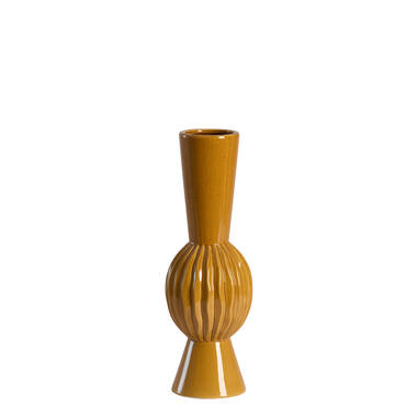 Vase deco Ø13,5x40,5 cm SUZZARA ceramics cognac