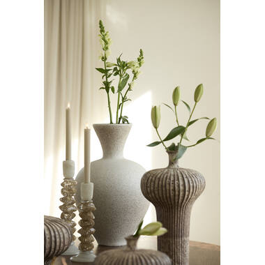 Vase deco Ø31,5x48,5 cm SULMONA ceramics matt cream