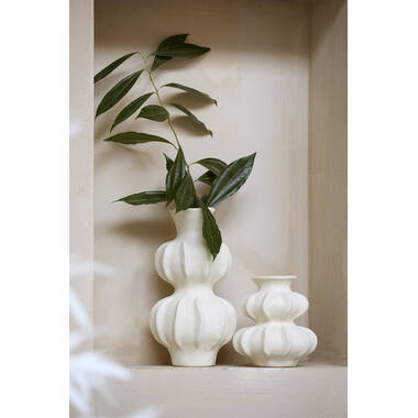Vase deco Ø17x18,5 cm SPOTORNO ceramics matt cream