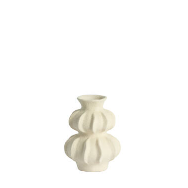 Vase deco Ø18,5x24,5 cm SPOTORNO ceramics matt cream