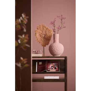 Vase deco Ø27x40 cm SACILE ceramics matt old pink