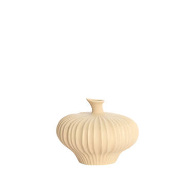 Vase deco 23x22,5x18 cm NEVANO matt peach