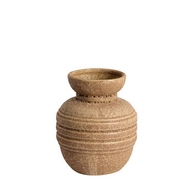 Vase deco Ø16,5x20 cm ARPINO ceramics matt light brown