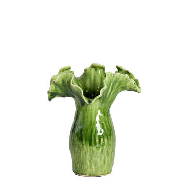 Vase deco 31x24,5x35,5 cm VIVEIRO ceramics green