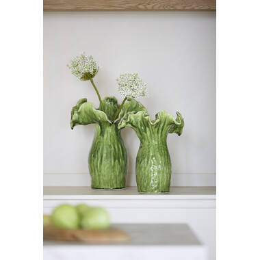Vase deco 31x24,5x35,5 cm VIVEIRO ceramics green