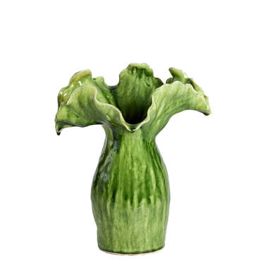 Vase deco 35,5x28x42 cm VIVEIRO ceramics green