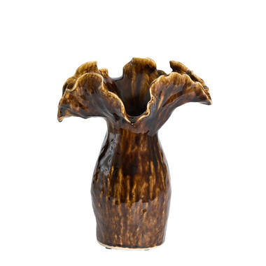 Vase deco 35,5x28x42 cm VIVEIRO ceramics dark brown