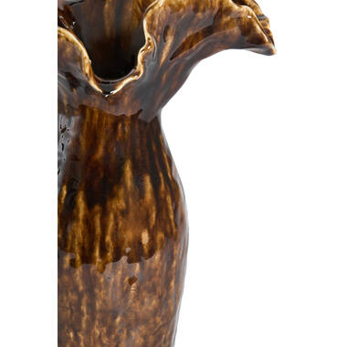 Vase deco 35,5x28x42 cm VIVEIRO ceramics dark brown