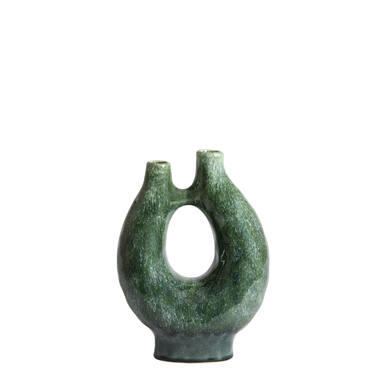 Vase deco 21,5x11,5x30 cm KATHA ceramics petrol