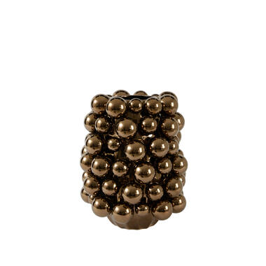 Vase deco Ø31,5x38,5 cm CYRINA ceramics metallic bronze