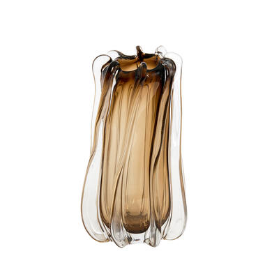 Vase Ø19x31 cm MIROLA glass brown