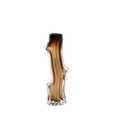 Vase 12x10x35 cm ARTENARA glass brown
