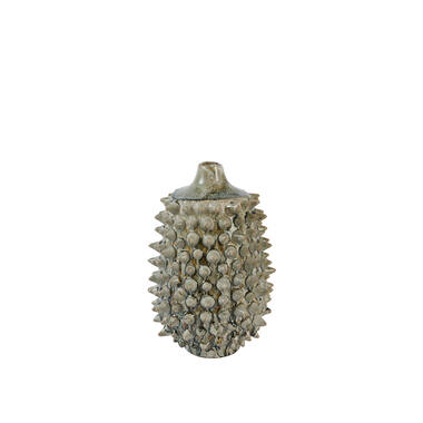Vase deco Ø21x32 cm PIATRA ceramics taupe+grey-blue