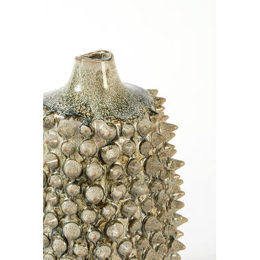 Vase deco Ø22,5x35,5 cm PIATRA ceramics taupe+grey-blue