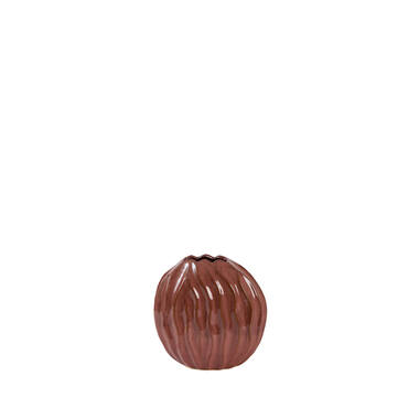 Vase deco 25x14x27 cm PODURI ceramics dark pink