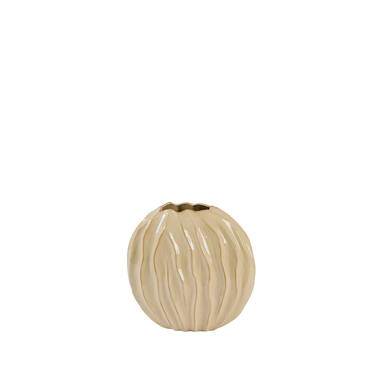 Vase deco 35x17x35 cm PODURI ceramics light brown
