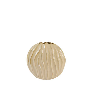 Vase deco 41x20x42 cm PODURI ceramics light brown