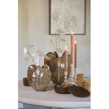 Vase deco Ø21x25 cm TOPITA ceramics cream-brown