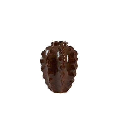 Vase deco Ø32x44 cm AREFU ceramics terra-brown