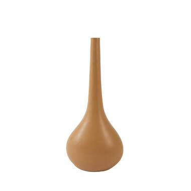 Vase deco 24,5x16,5x55 cm LINETA caramel-sand