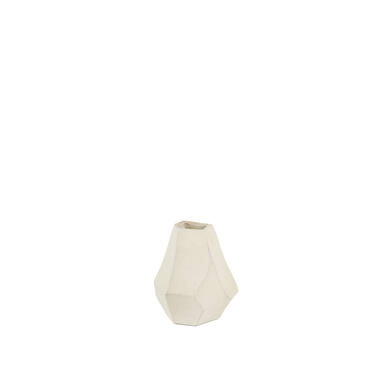 Vase deco 21x16,5x23 cm POVINA ceramics cream