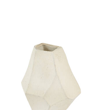 Vase deco 21x16,5x23 cm POVINA ceramics cream
