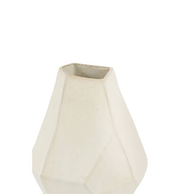 Vase deco 25x21x30,5 cm POVINA ceramics cream