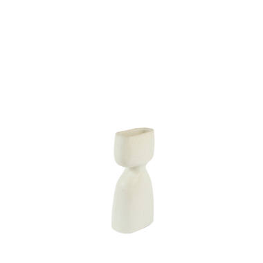 Vase deco 16x9,5x32 cm DAVITO ceramics cream