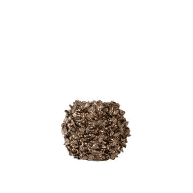 Vase deco 33,5x19x28,5 cm VELINA brown-bronze