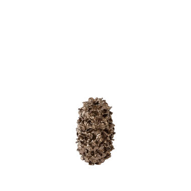 Vase deco 33,5x19x28,5 cm VELINA brown-bronze