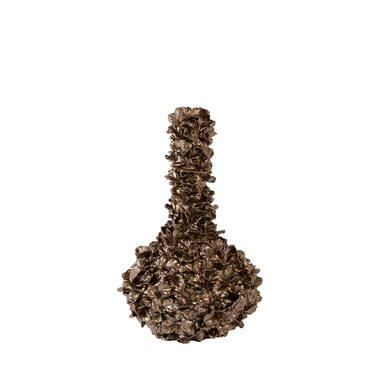 Vase deco 34,5x24,5x55 cm VELINA brown-bronze