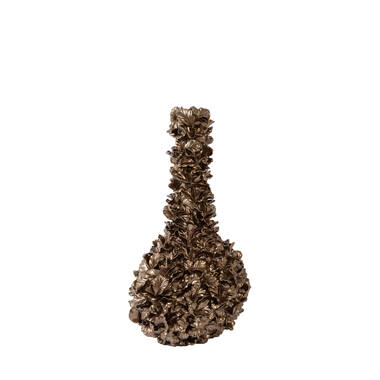 Vase deco 34,5x24,5x55 cm VELINA brown-bronze