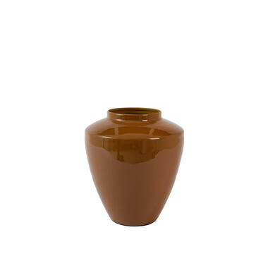 Vase deco Ø28x29 cm CALZO shiny caramel