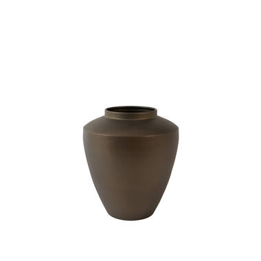 Vase deco Ø28x29 cm CALZO matt brown-bronze