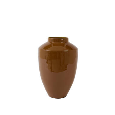 Vase deco Ø24x36 cm CALZO shiny caramel