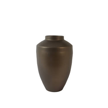 Vase deco Ø24x36 cm CALZO matt brown-bronze