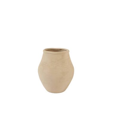 Vase deco Ø28x33 cm AYLIZ ceramics light brown