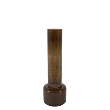 Vase Ø13,5x40,5 cm BORANDO glass dark brown