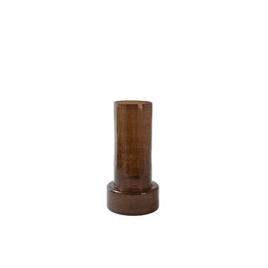 Vase Ø17,5x35 cm BORANDO glass dark brown