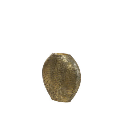 Vaas deco 29,5x8x31,5 cm SKELD antiek brons
