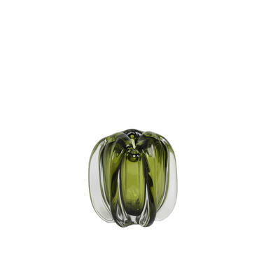 Vaas Ø14,5x16 cm MURELA glas olijf groen