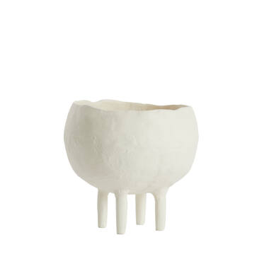 Vaas deco Ø16x14,5 cm MUXIA crème