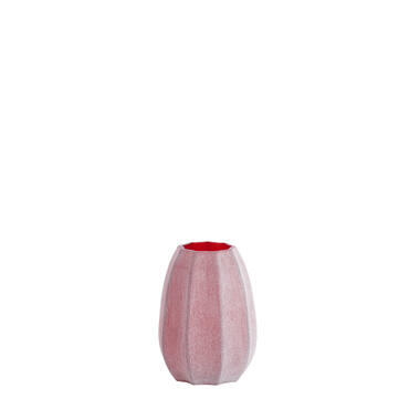 Vase Ø17x23,5 cm BRADLEY glass burgundy
