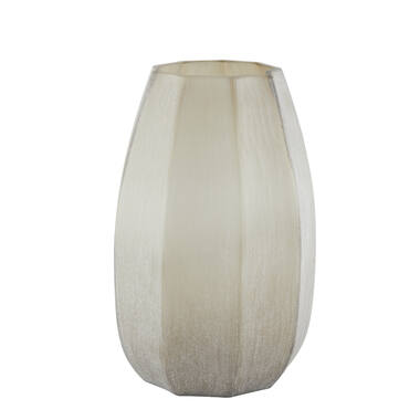 Vaas Ø23x38 cm BRADLEY glas licht bruin